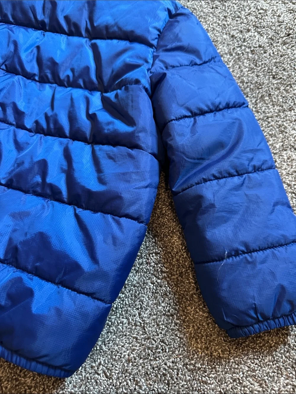 The Children's Place Royal Blue Hooded Puffer Jacket